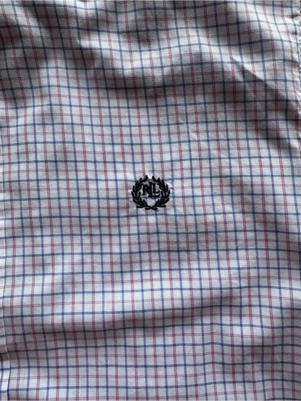 Ralph Lauren Lavender & Navy Windowpane Button-Down Shirt